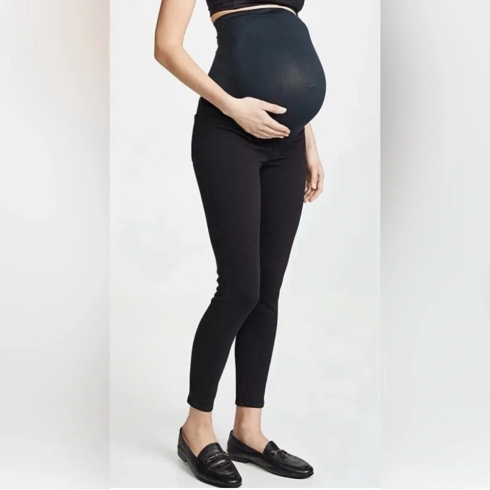 SPANX Maternity Mama Ankle Jean-Ish Black Stretch Comfy Leggings Sz Medium Nwt